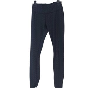 PRANA Womens Black Size XS Misty Knicker Jacquard Geometric Workout Yoga Legging